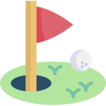 Synthetic putting green icon
